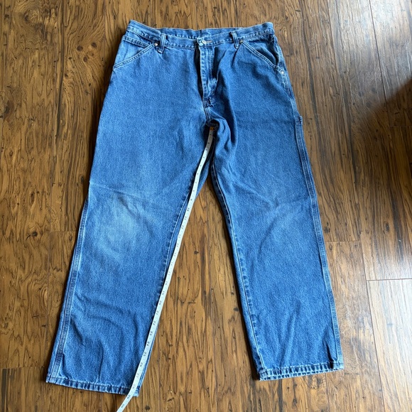 Vintage Wrangler Carpenter Blue Jeans - Picture 5 of 9